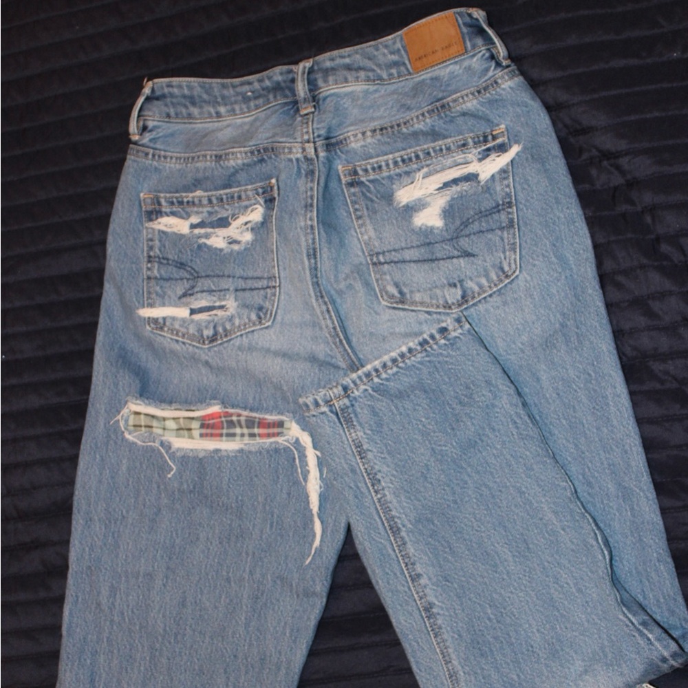 American Eagle Ripped Patchwork Jeans - image 4